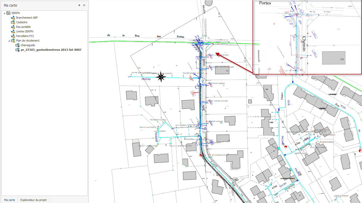 Gestion de laffichage des plans au formats natifs DGW et DGN plan de rCcolement